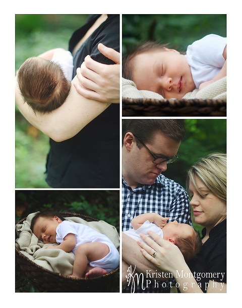 Charlotte, NC Lifestyle Newborn Photography, Outdoor Newborn Photography