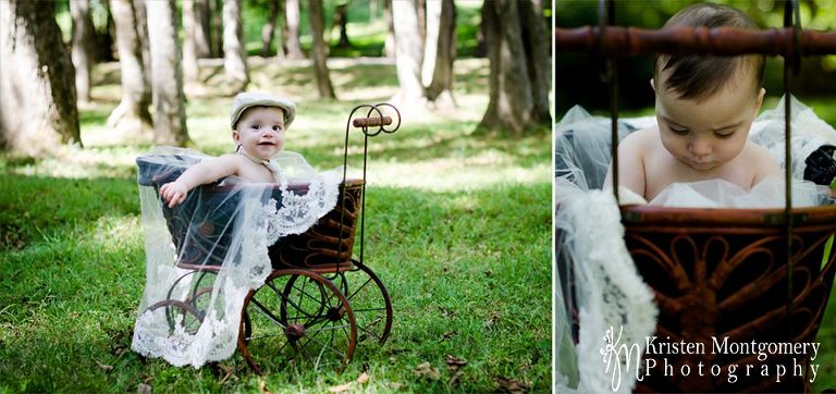 Charlotte Baby Photography, Charlotte Twins Photography, Antique Baby Carriage, Styled Photoshoot