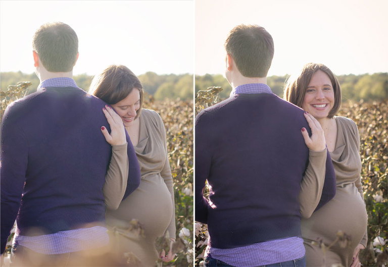 Charlotte Maternity Photography, Charlotte Cotton Field Maternity Session, Sunset Maternity Photography