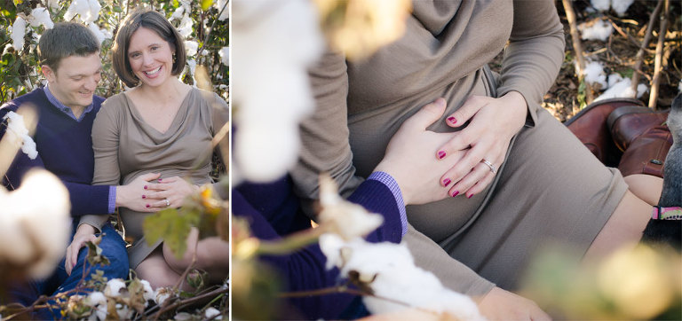 Charlotte Maternity Photography, Charlotte Cotton Field Maternity Session, Sunset Maternity Photography