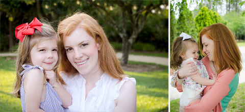 Mommy and Me Mini Sessions, Redheaded mom with two daughters, Mother's Day Gift Ideas