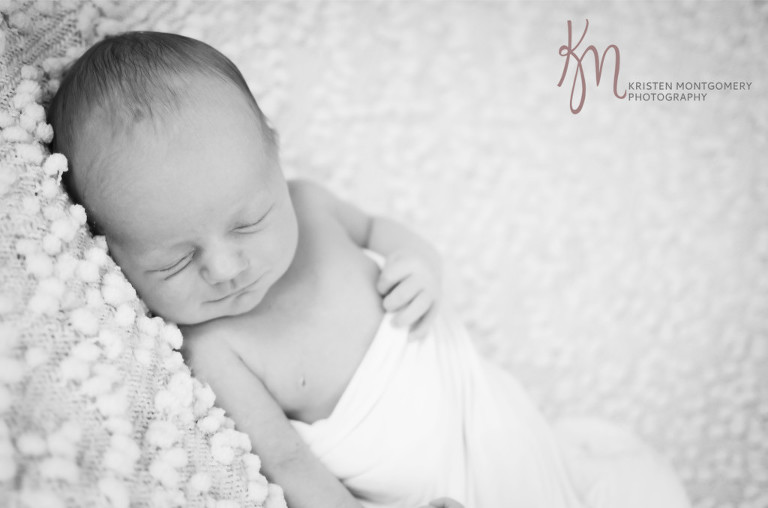 Newborn and Big Sibling Photos, Black and White Natural Light Newborn Photo