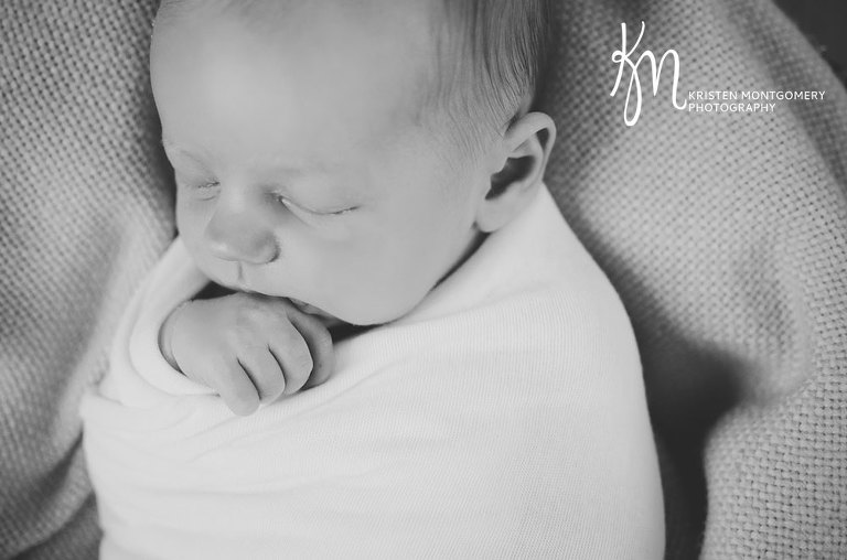 Newborn and Big Sibling Photos, Black and White Natural Light Newborn Photo