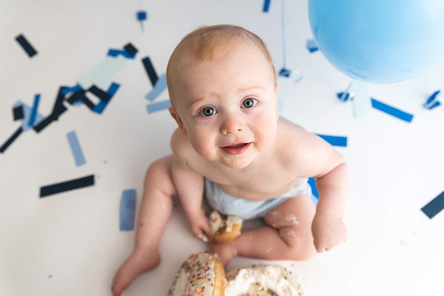 First Birthday Cake Smash | Kristen Montgomery Photography